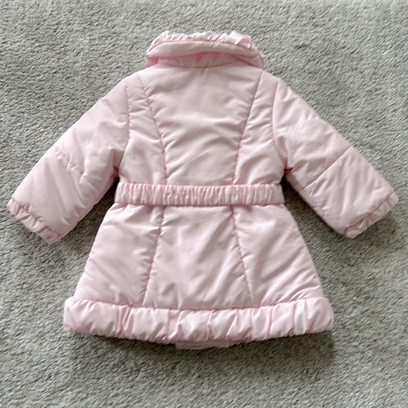 Girls Baby Graziella Pink Puffer Coat - Picture 7 of 9